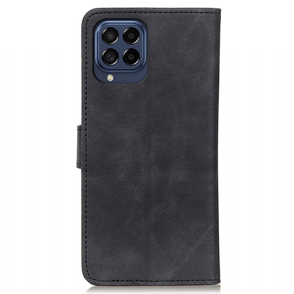 Folio-hoesje voor Samsung Galaxy M53 5G Vintage Leereffect Khazneh