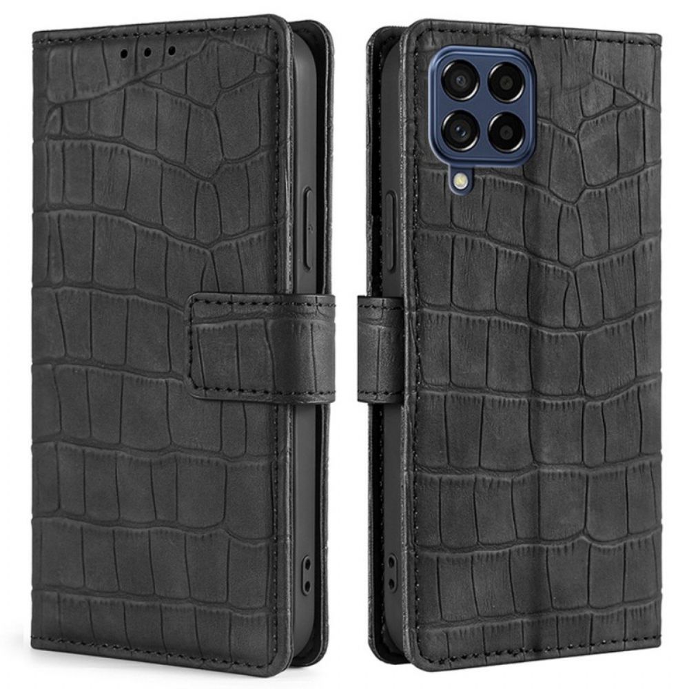 Leren Hoesje voor Samsung Galaxy M53 5G Krokodillenleer Stijl