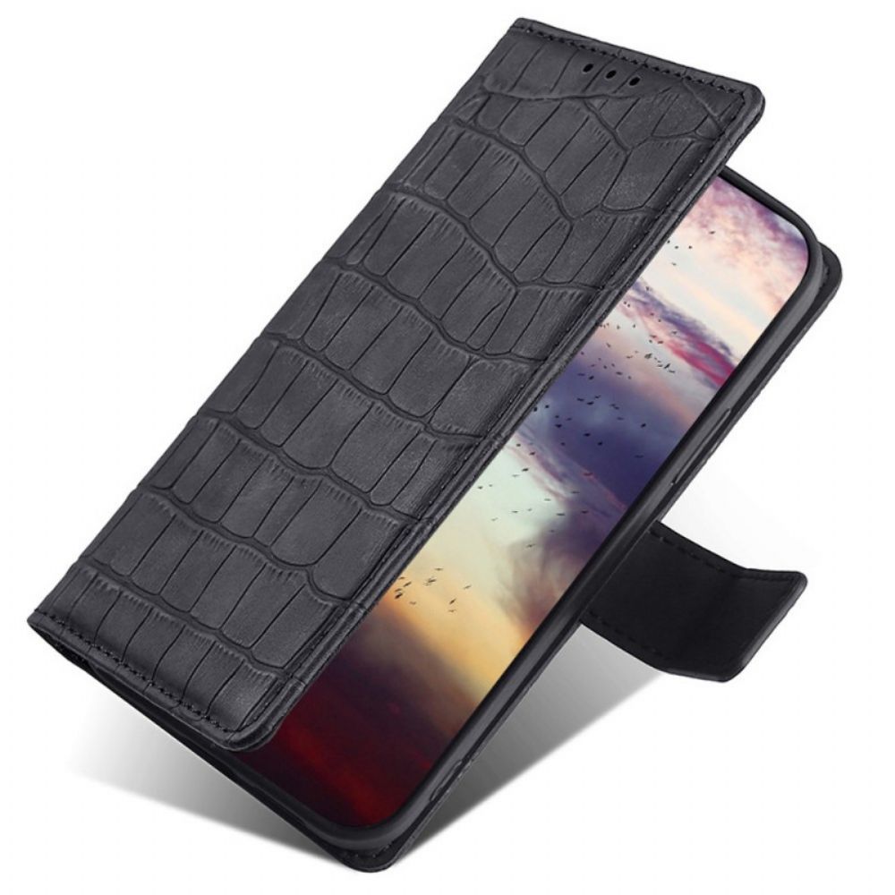 Leren Hoesje voor Samsung Galaxy M53 5G Krokodillenleer Stijl