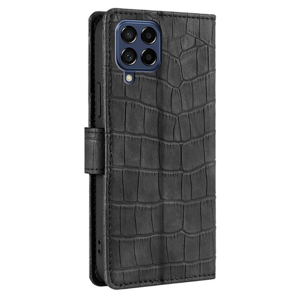 Leren Hoesje voor Samsung Galaxy M53 5G Krokodillenleer Stijl