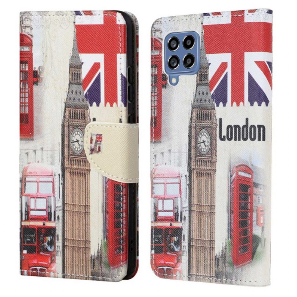 Leren Hoesje voor Samsung Galaxy M53 5G Londen