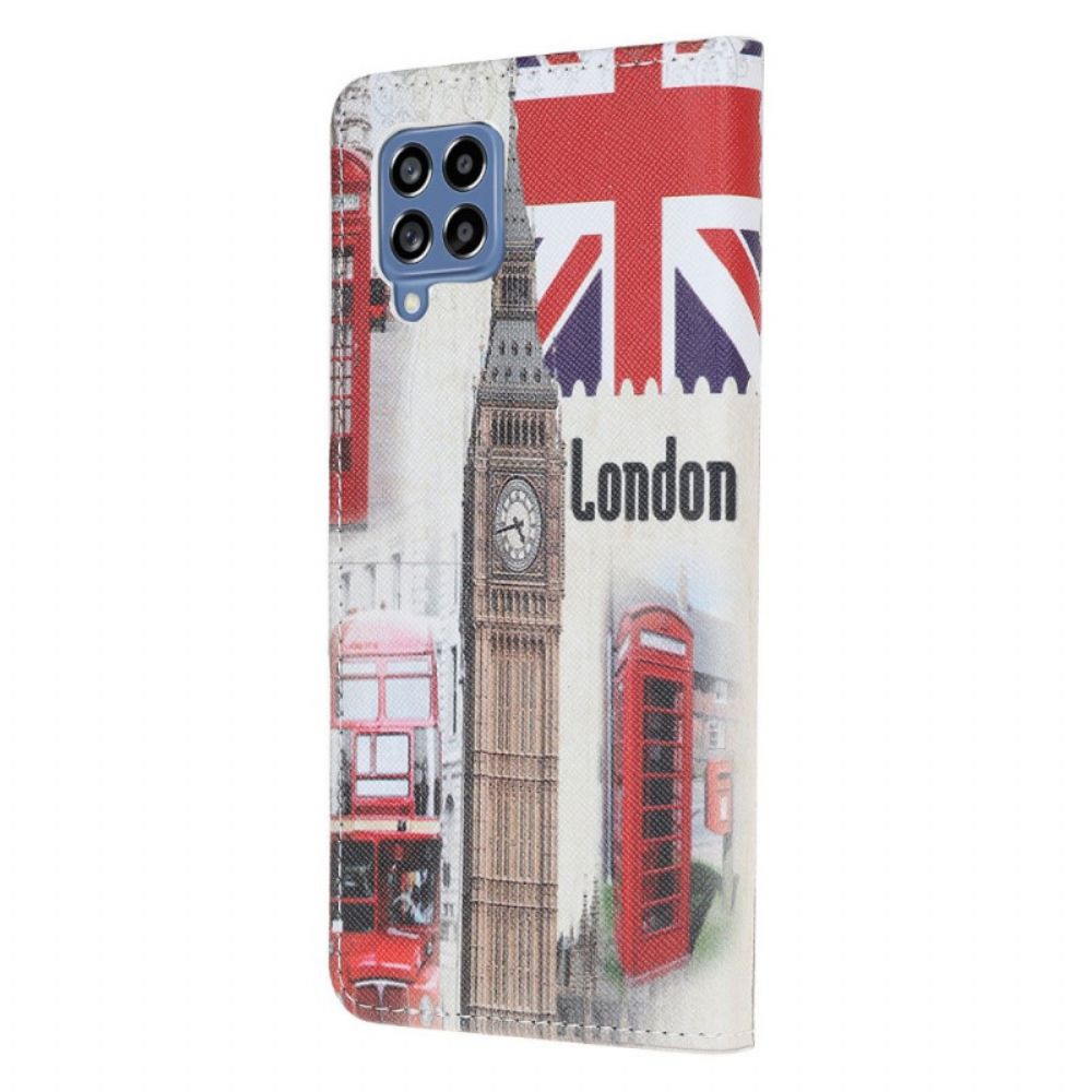 Leren Hoesje voor Samsung Galaxy M53 5G Londen