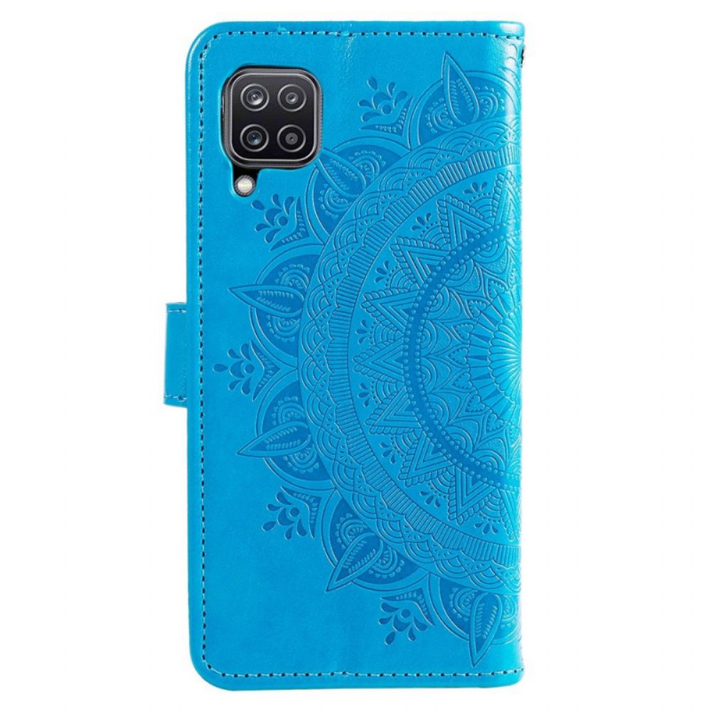 Leren Hoesje voor Samsung Galaxy M53 5G Zon Mandala