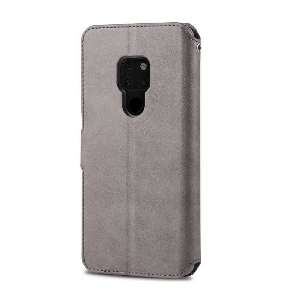 Folio-hoesje voor Huawei Mate 20 Azns Leereffect