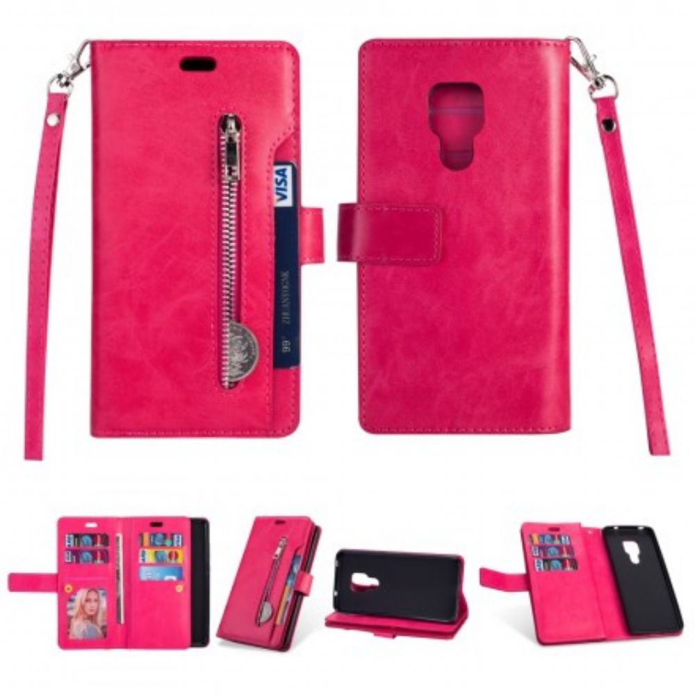 Folio-hoesje voor Huawei Mate 20 Portemonnee Met Lanyard