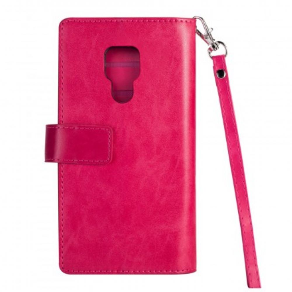 Folio-hoesje voor Huawei Mate 20 Portemonnee Met Lanyard