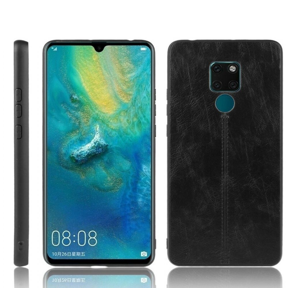 Hoesje voor Huawei Mate 20 Naad Leereffect