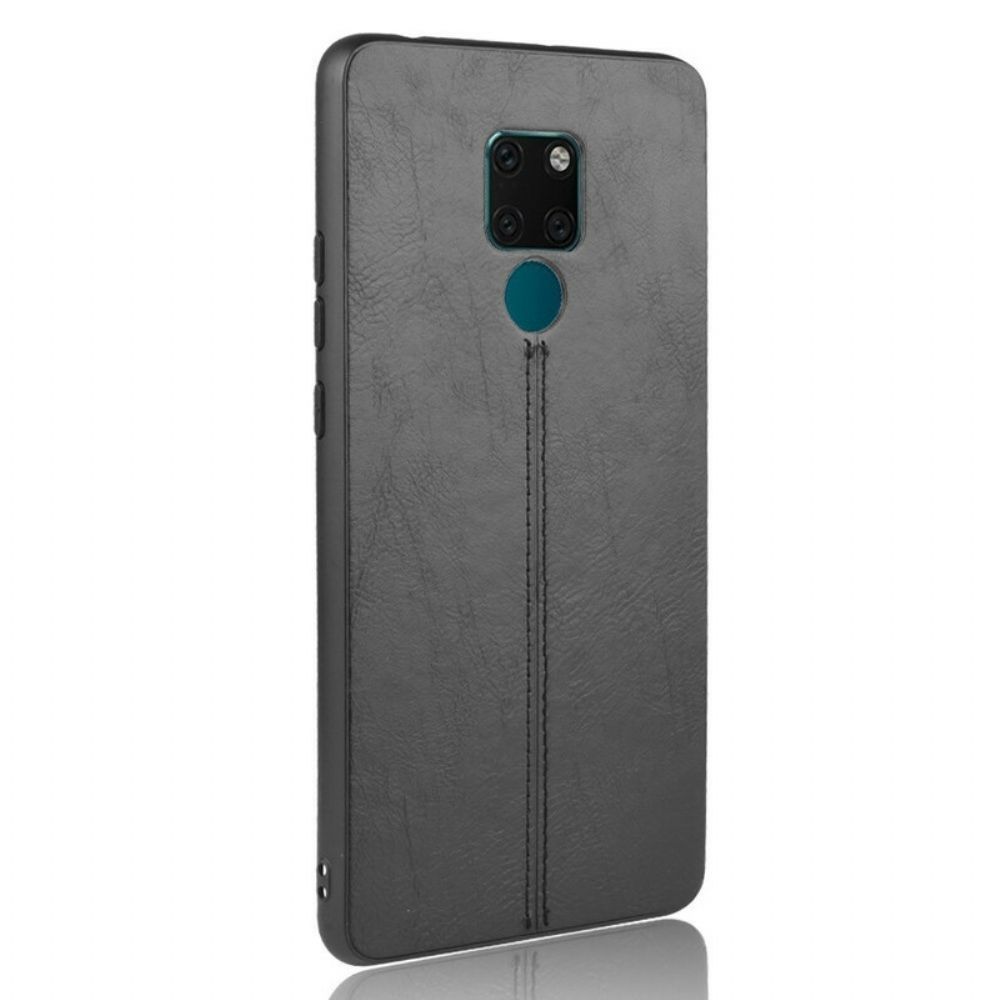 Hoesje voor Huawei Mate 20 Naad Leereffect