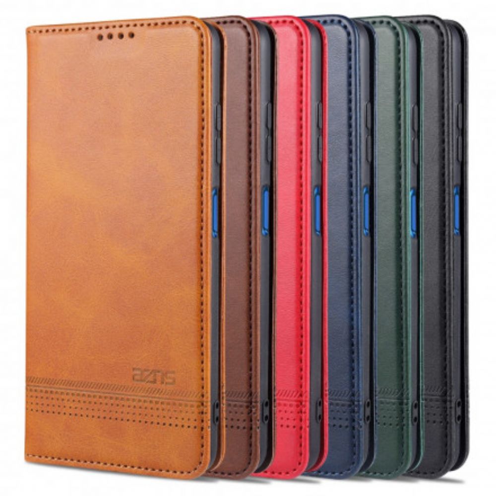 Bescherming Hoesje voor Poco X3 / X3 Pro / X3 NFC Folio-hoesje Azns Lederen Stijl