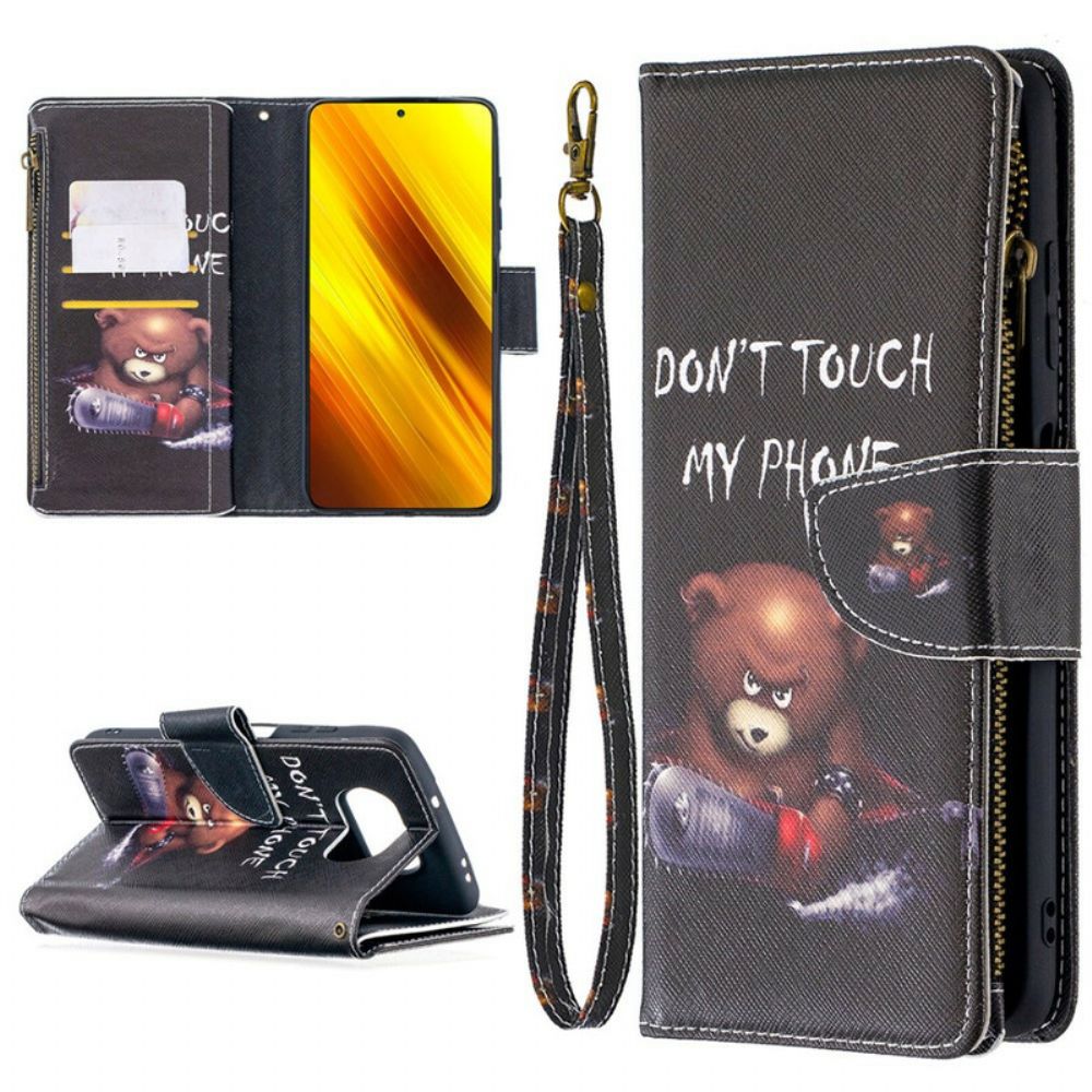 Folio-hoesje voor Poco X3 / X3 Pro / X3 NFC Beerzak Met Rits