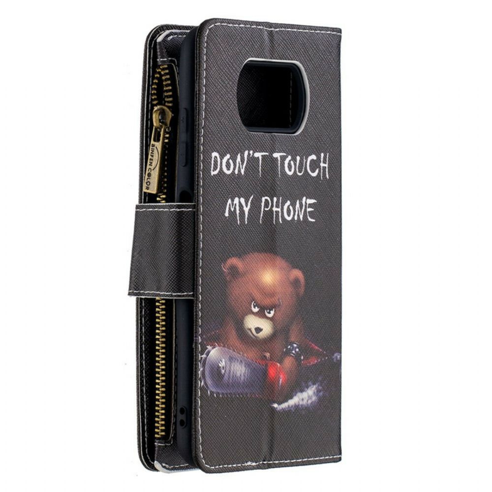 Folio-hoesje voor Poco X3 / X3 Pro / X3 NFC Beerzak Met Rits