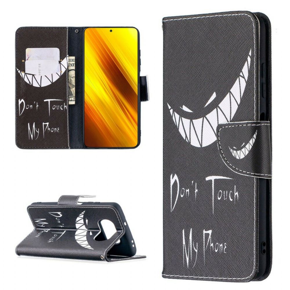 Folio-hoesje voor Poco X3 / X3 Pro / X3 NFC Duivelstelefoon