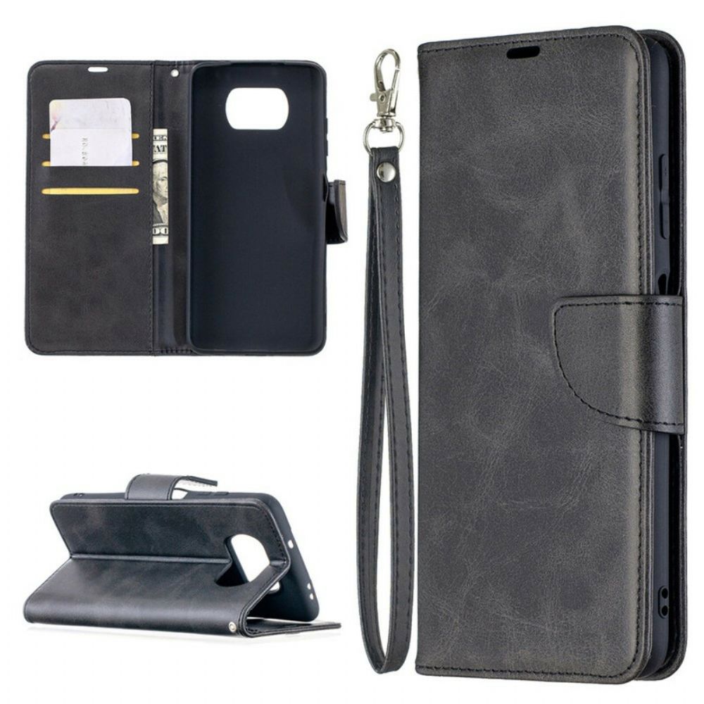 Folio-hoesje voor Poco X3 / X3 Pro / X3 NFC Flip Case Gladde Schuine Klep