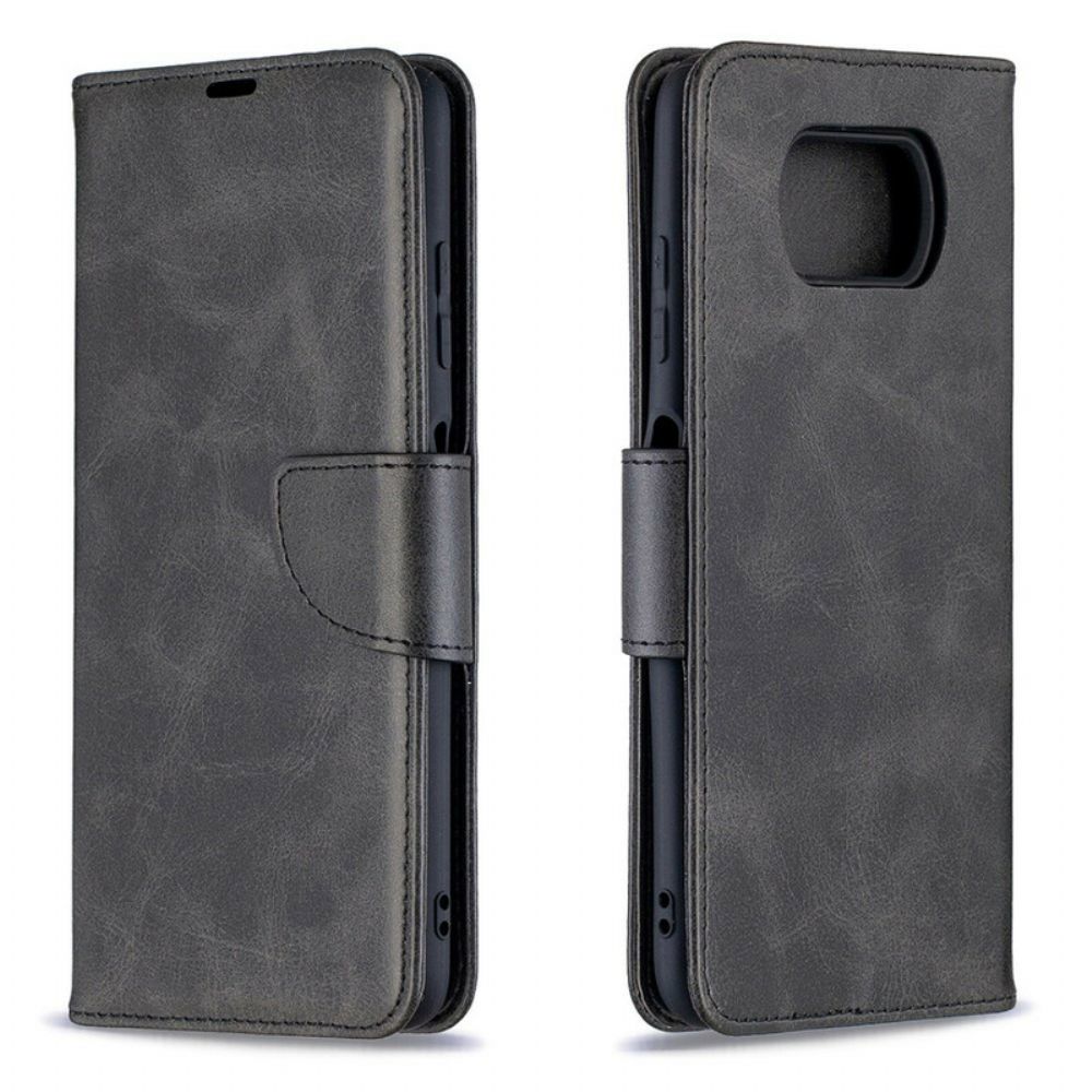 Folio-hoesje voor Poco X3 / X3 Pro / X3 NFC Flip Case Gladde Schuine Klep