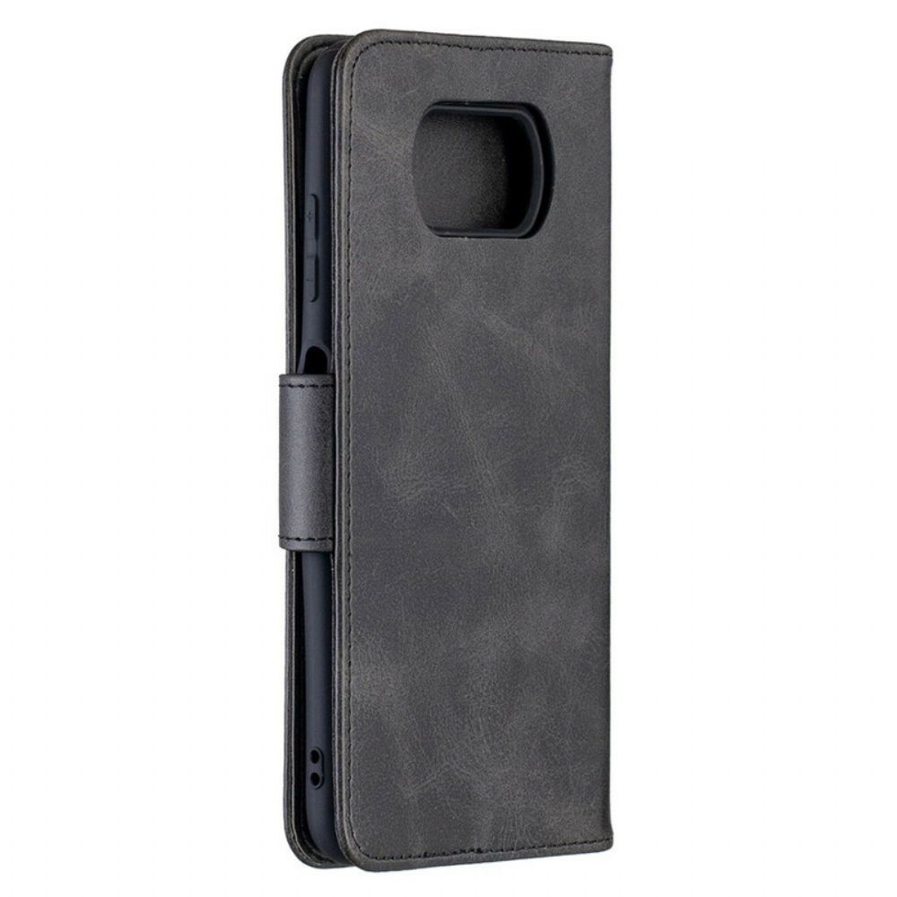 Folio-hoesje voor Poco X3 / X3 Pro / X3 NFC Flip Case Gladde Schuine Klep