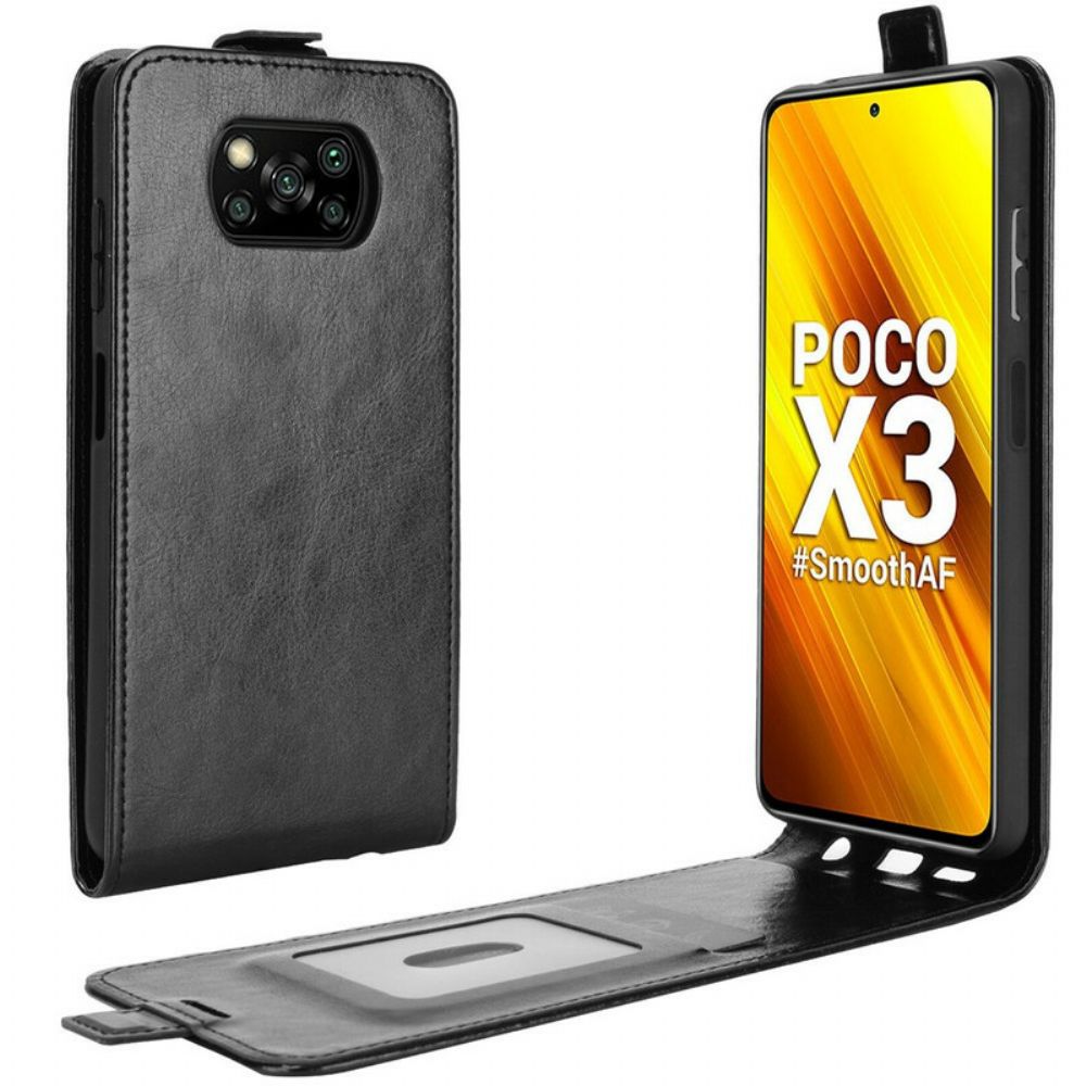 Folio-hoesje voor Poco X3 / X3 Pro / X3 NFC Flip Case Leren Effect Verticale Klep