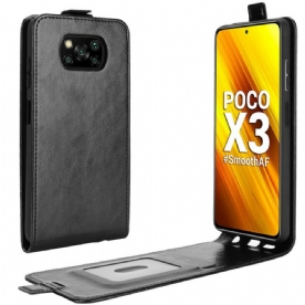 Folio-hoesje voor Poco X3 / X3 Pro / X3 NFC Flip Case Leren Effect Verticale Klep