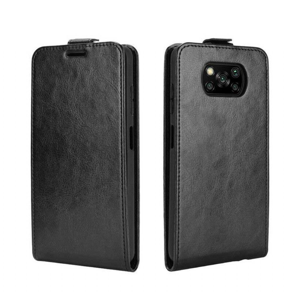 Folio-hoesje voor Poco X3 / X3 Pro / X3 NFC Flip Case Leren Effect Verticale Klep