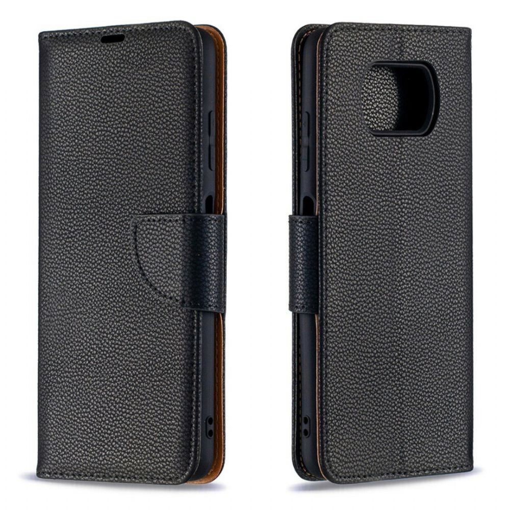 Folio-hoesje voor Poco X3 / X3 Pro / X3 NFC Flip Case Litchi Flap Schuin