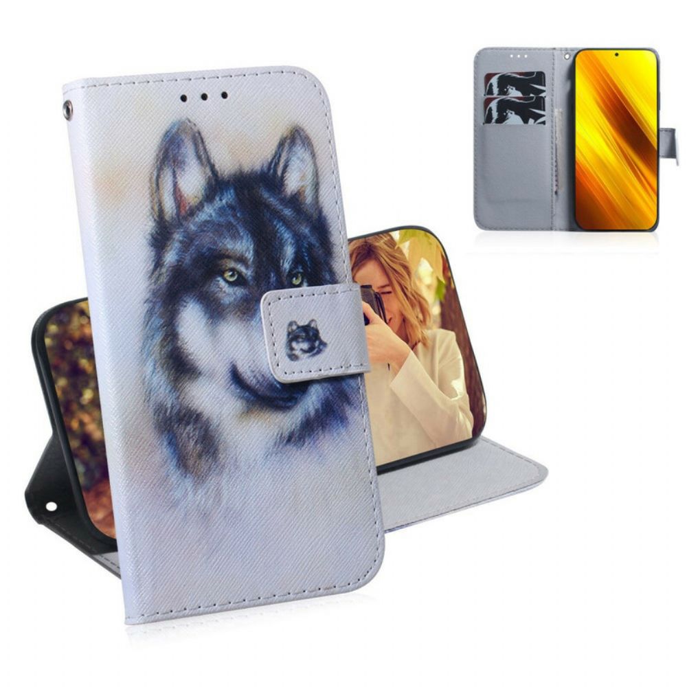 Folio-hoesje voor Poco X3 / X3 Pro / X3 NFC Hondsblik