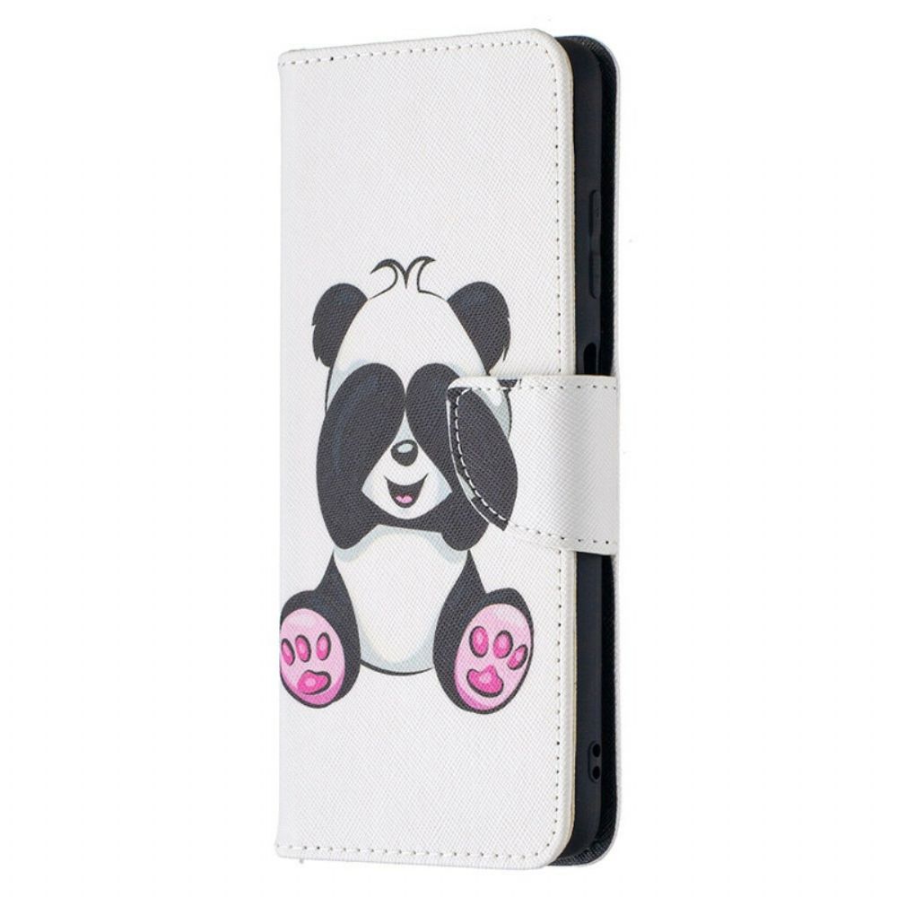 Folio-hoesje voor Poco X3 / X3 Pro / X3 NFC Panda Plezier