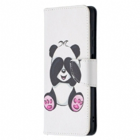 Folio-hoesje voor Poco X3 / X3 Pro / X3 NFC Panda Plezier