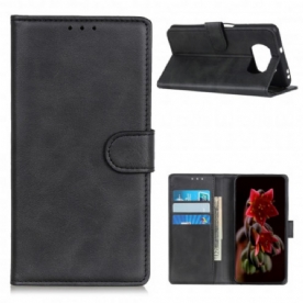 Folio-hoesje voor Poco X3 / X3 Pro / X3 NFC Retro Mat Leereffect