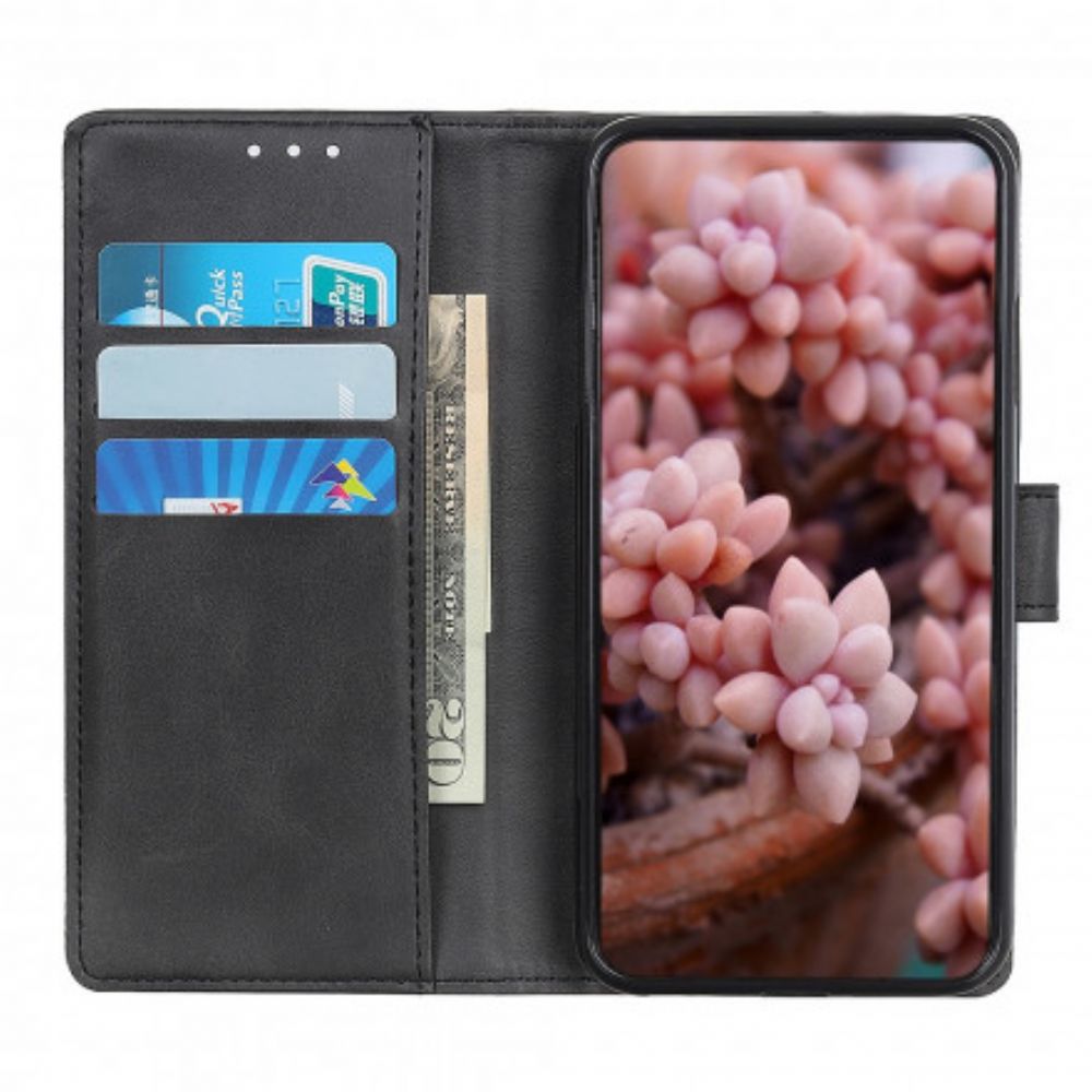 Folio-hoesje voor Poco X3 / X3 Pro / X3 NFC Retro Mat Leereffect