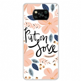 Hoesje voor Poco X3 / X3 Pro / X3 NFC Doe Liefde Aan