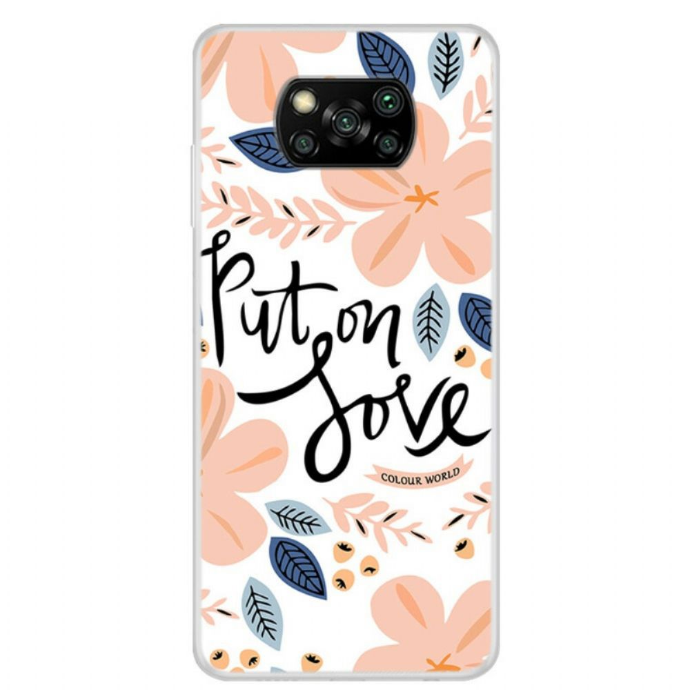 Hoesje voor Poco X3 / X3 Pro / X3 NFC Doe Liefde Aan