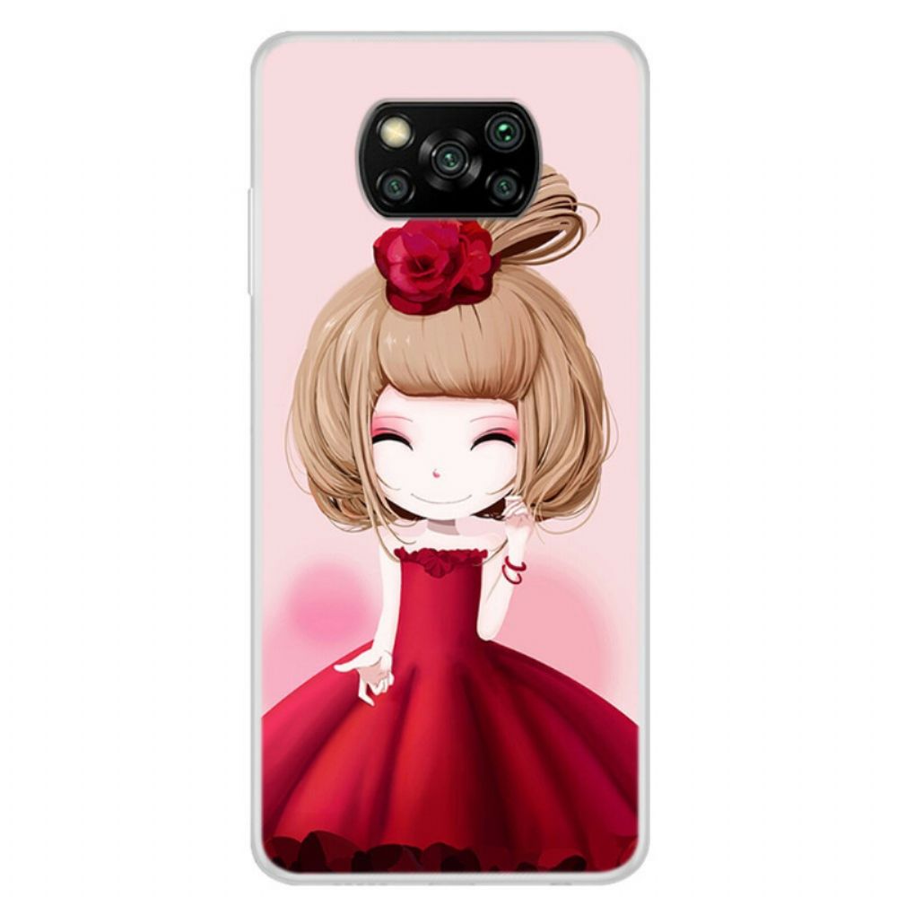 Hoesje voor Poco X3 / X3 Pro / X3 NFC Manga Dame