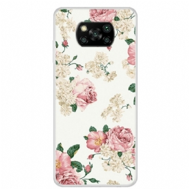 Hoesje voor Poco X3 / X3 Pro / X3 NFC Vrijheidsbloemen