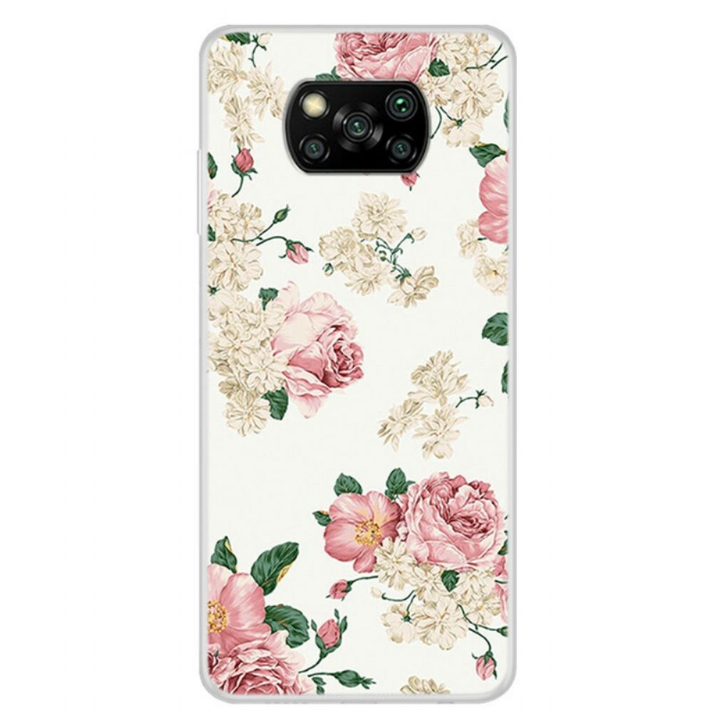 Hoesje voor Poco X3 / X3 Pro / X3 NFC Vrijheidsbloemen