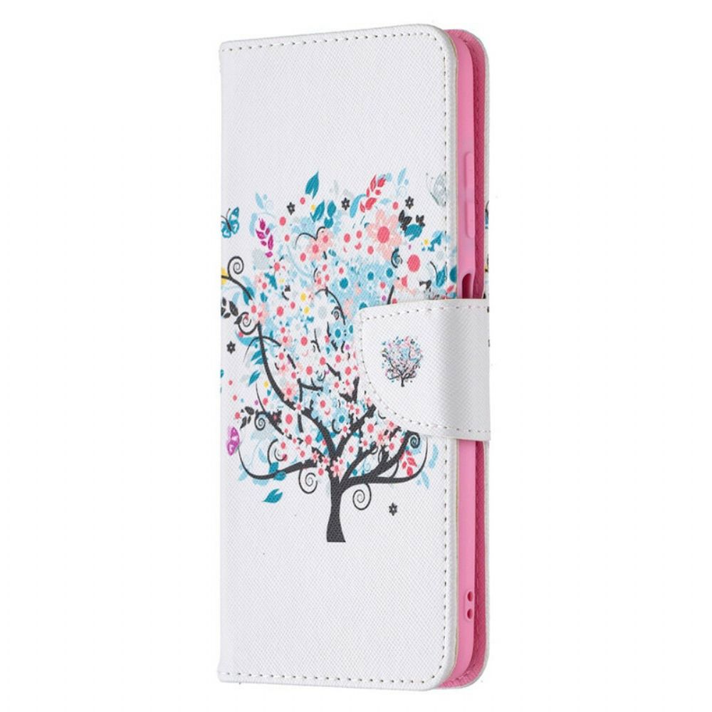 Leren Hoesje voor Poco X3 / X3 Pro / X3 NFC Bloemrijke Boom