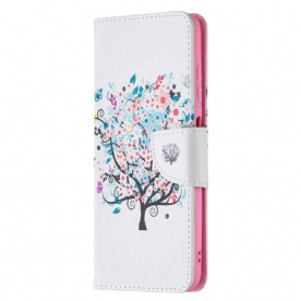 Leren Hoesje voor Poco X3 / X3 Pro / X3 NFC Bloemrijke Boom