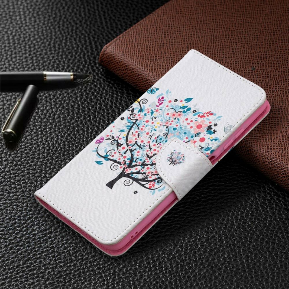 Leren Hoesje voor Poco X3 / X3 Pro / X3 NFC Bloemrijke Boom