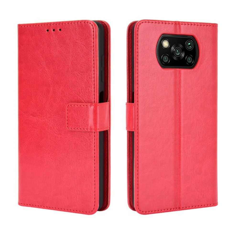 Leren Hoesje voor Poco X3 / X3 Pro / X3 NFC Flitsachtig Kunstleer