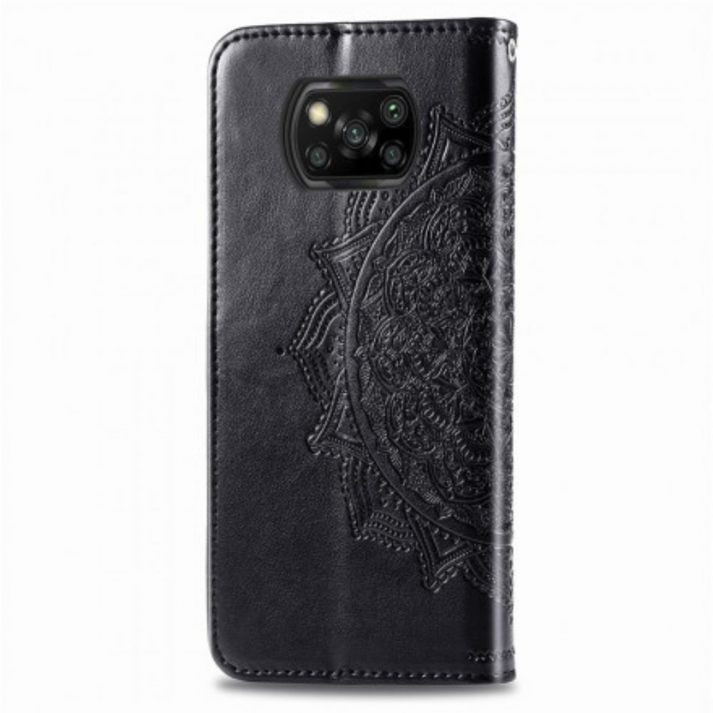 Leren Hoesje voor Poco X3 / X3 Pro / X3 NFC Mandala Van Middelbare Leeftijd