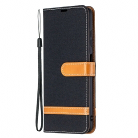 Leren Hoesje voor Poco X3 / X3 Pro / X3 NFC Met Ketting Band Met Stof En Leereffect