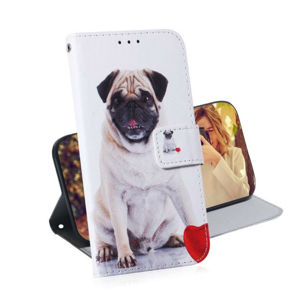 Leren Hoesje voor Poco X3 / X3 Pro / X3 NFC Mopshond