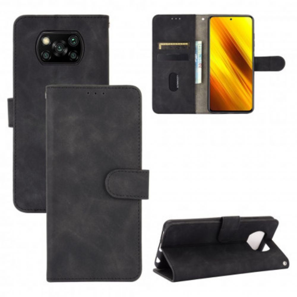 Leren Hoesje voor Poco X3 / X3 Pro / X3 NFC Skin-touch