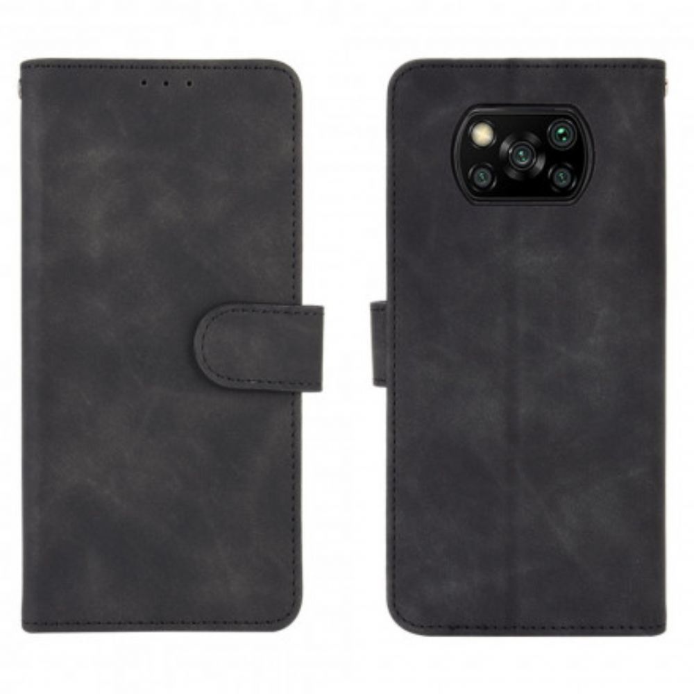 Leren Hoesje voor Poco X3 / X3 Pro / X3 NFC Skin-touch