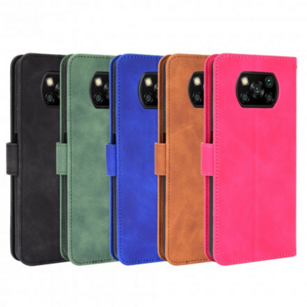 Leren Hoesje voor Poco X3 / X3 Pro / X3 NFC Skin-touch