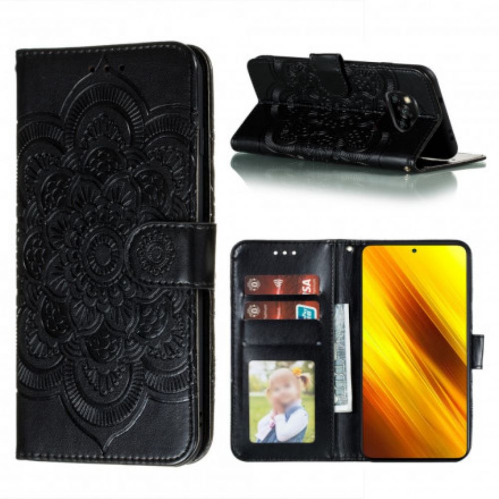 Leren Hoesje voor Poco X3 / X3 Pro / X3 NFC Volledige Mandala