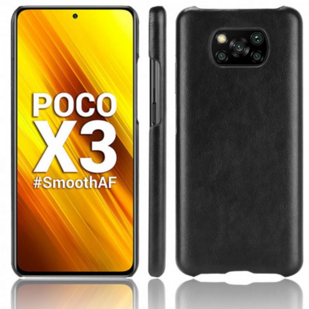 Telefoonhoesje voor Poco X3 / X3 Pro / X3 NFC Prestaties Litchi-leereffect