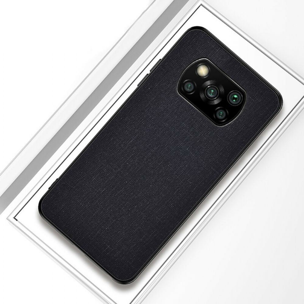 Telefoonhoesje voor Poco X3 / X3 Pro / X3 NFC Textuur Doek