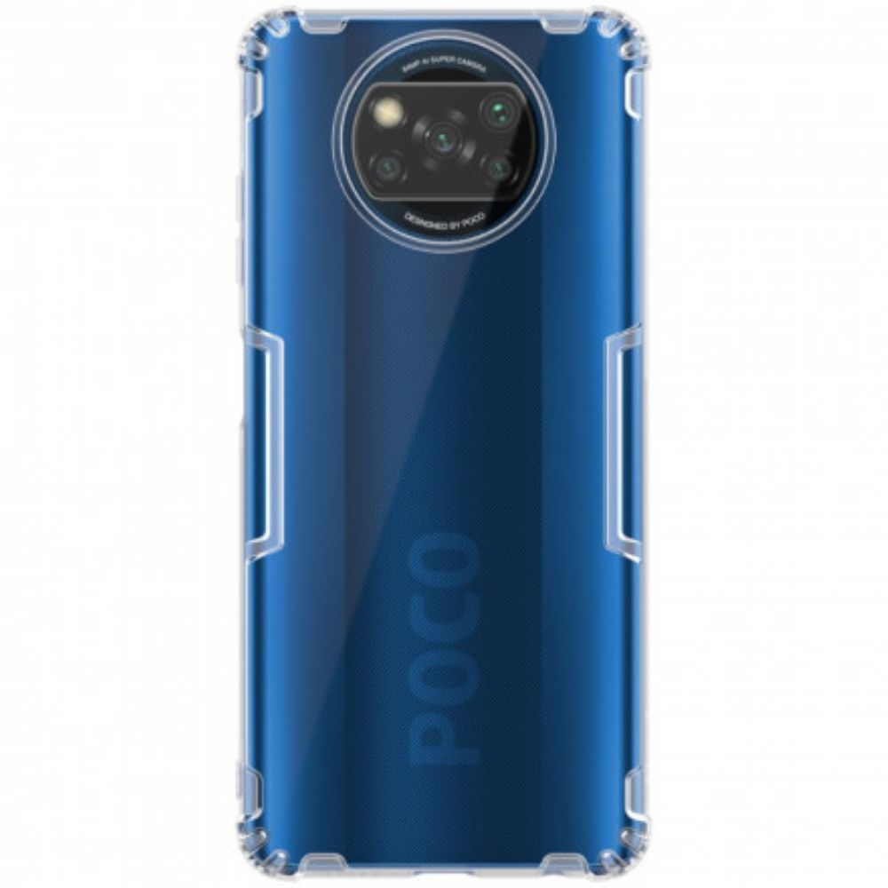 Telefoonhoesje voor Poco X3 / X3 Pro / X3 NFC Versterkte Transparante Nillkin