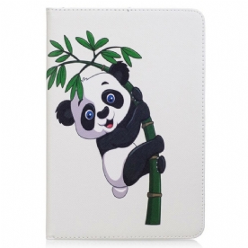 Flip Case voor iPad Mini 4 Panda Op Bamboe