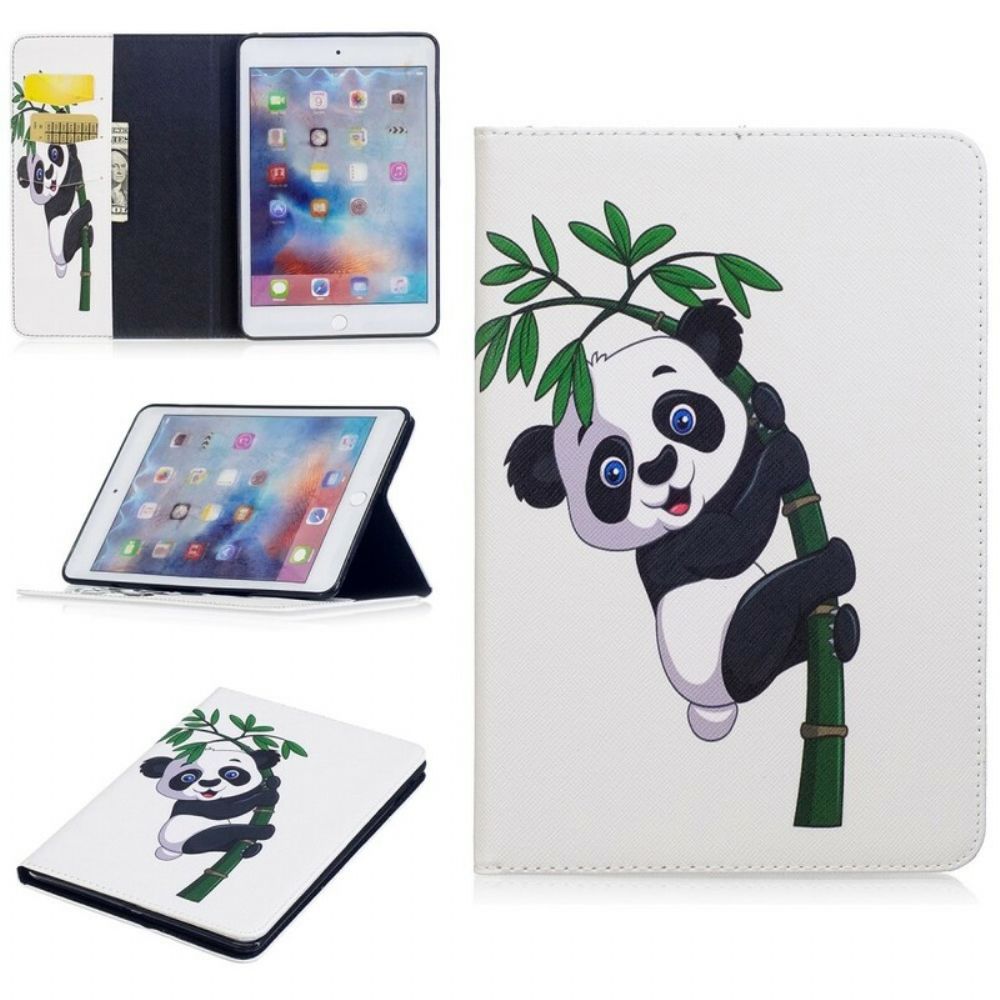 Flip Case voor iPad Mini 4 Panda Op Bamboe