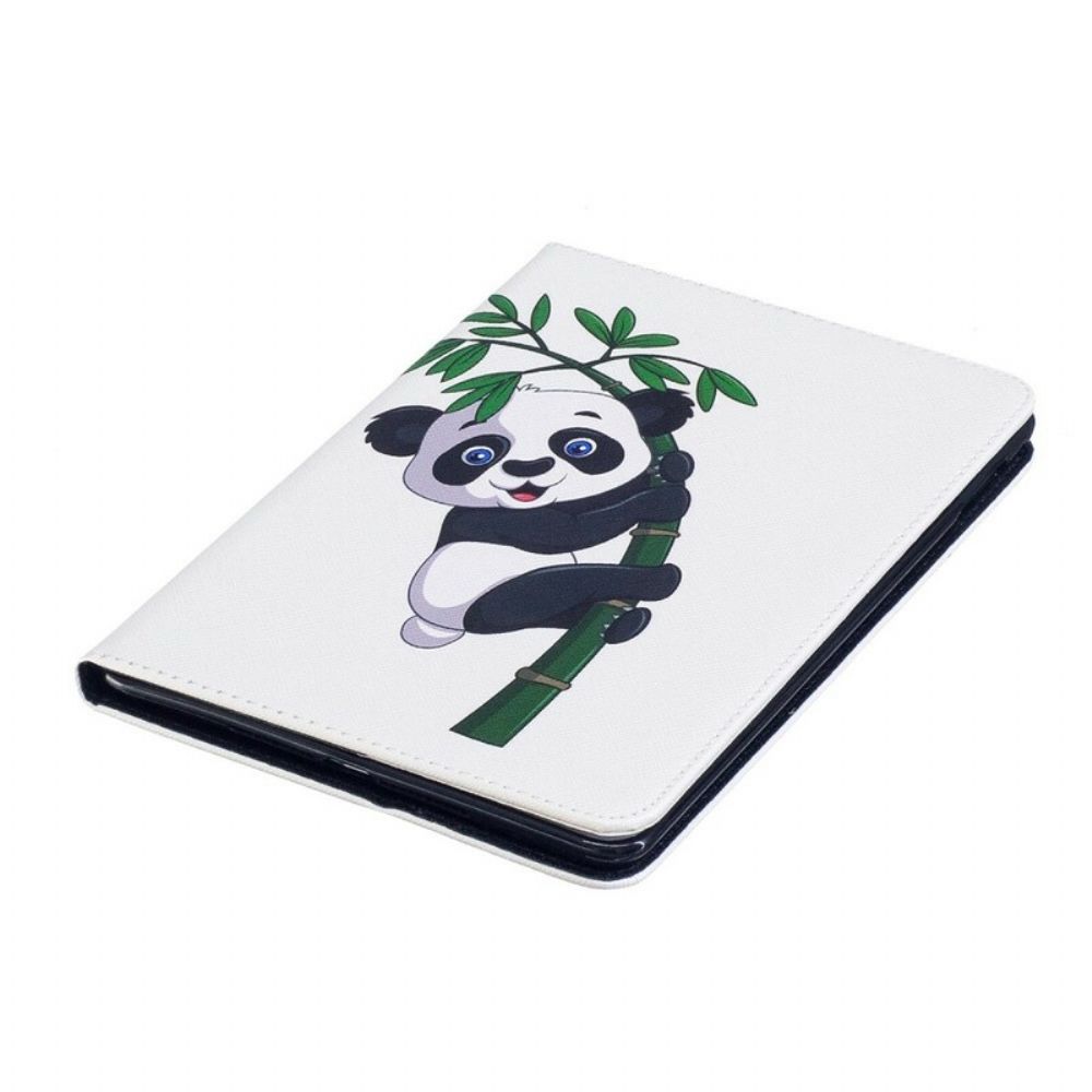 Flip Case voor iPad Mini 4 Panda Op Bamboe